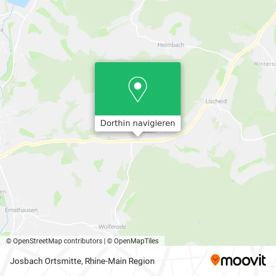 Josbach Ortsmitte Karte