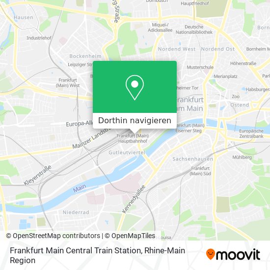 Frankfurt Main Central Train Station Karte
