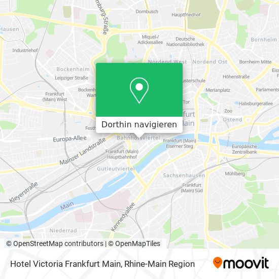 Hotel Victoria Frankfurt Main Karte