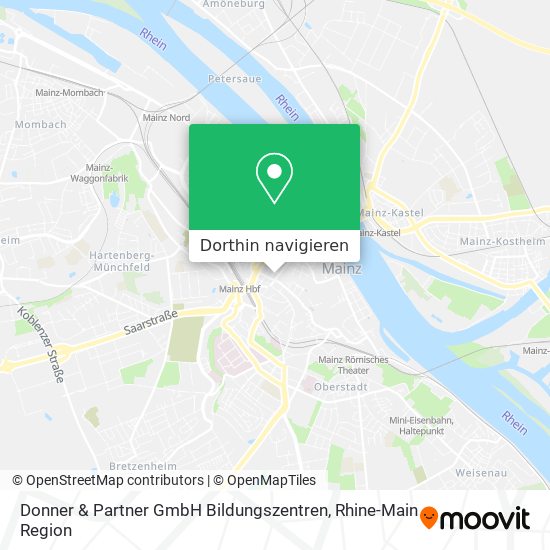 Donner & Partner GmbH Bildungszentren Karte