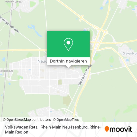 Volkswagen Retail Rhein-Main Neu-Isenburg Karte