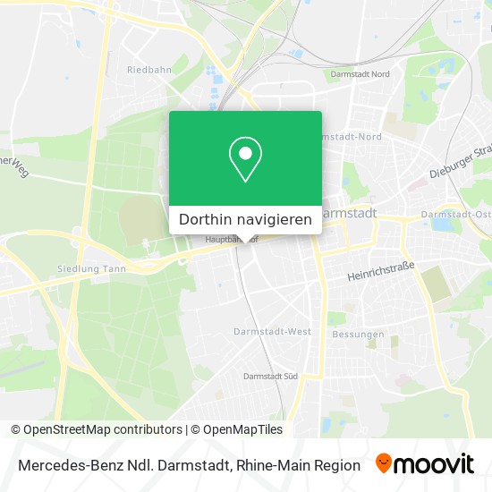 Mercedes-Benz Ndl. Darmstadt Karte