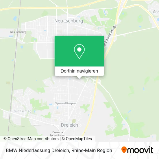 BMW Niederlassung Dreieich Karte