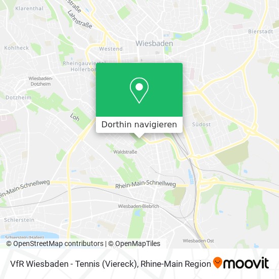 VfR Wiesbaden - Tennis (Viereck) Karte