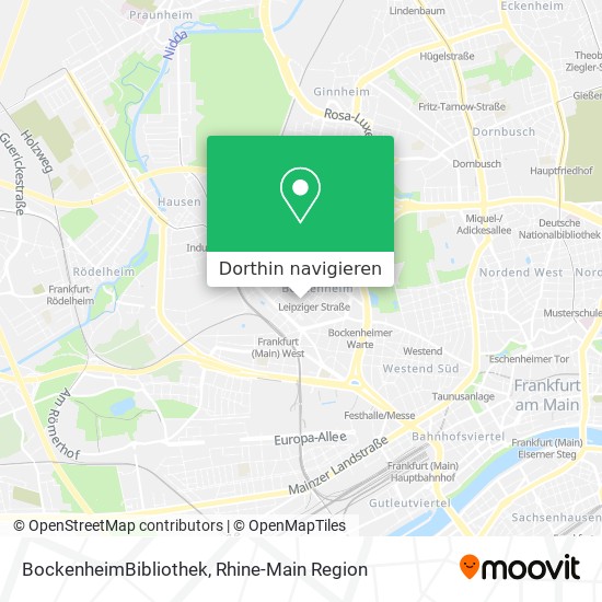 BockenheimBibliothek Karte