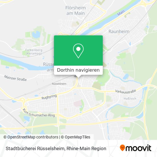 Stadtbücherei Rüsselsheim Karte