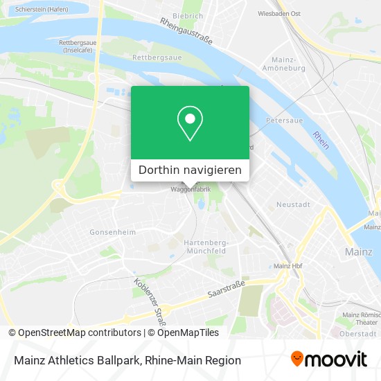Mainz Athletics Ballpark Karte