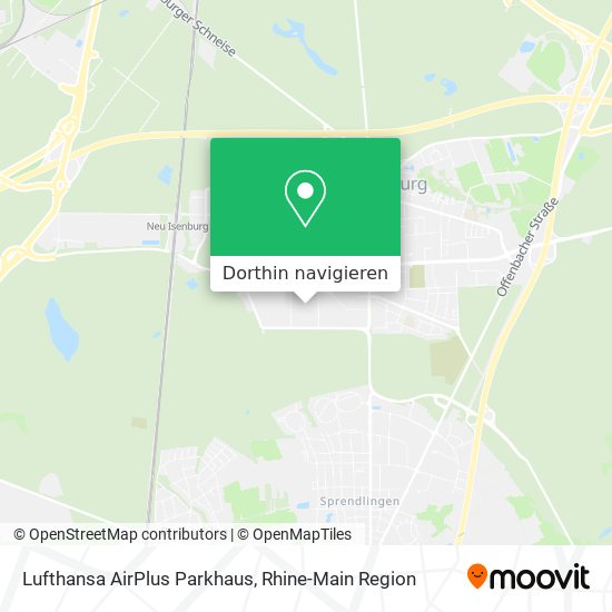 Lufthansa AirPlus Parkhaus Karte