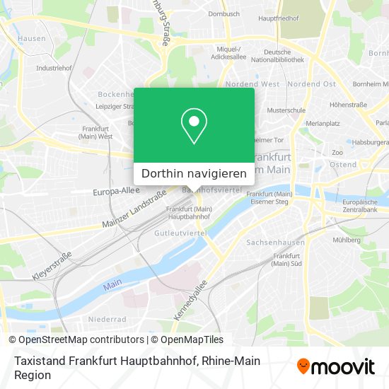 Taxistand Frankfurt Hauptbahnhof Karte