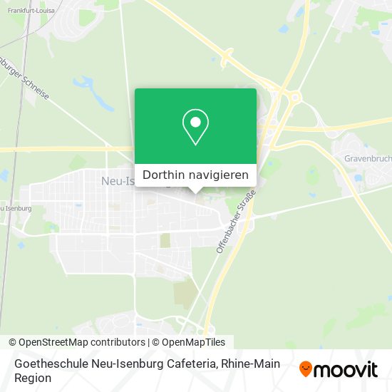 Goetheschule Neu-Isenburg Cafeteria Karte