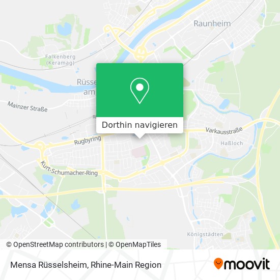 Mensa Rüsselsheim Karte