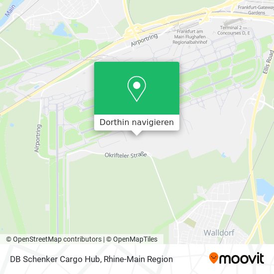 DB Schenker Cargo Hub Karte