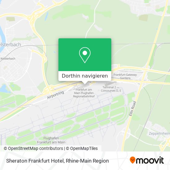Sheraton Frankfurt Hotel Karte