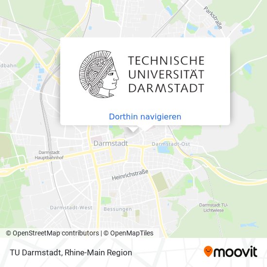 TU Darmstadt Karte