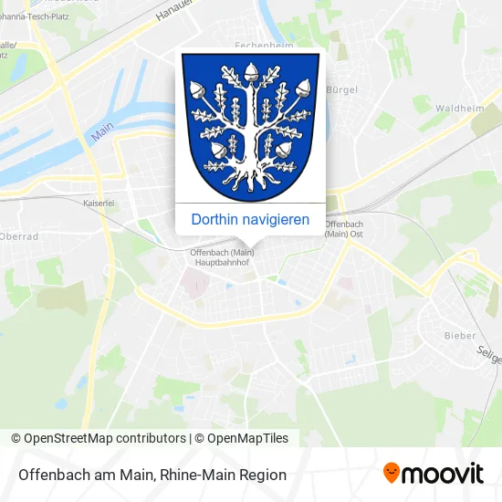 Offenbach am Main Karte