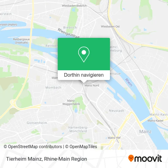 Tierheim Mainz Karte