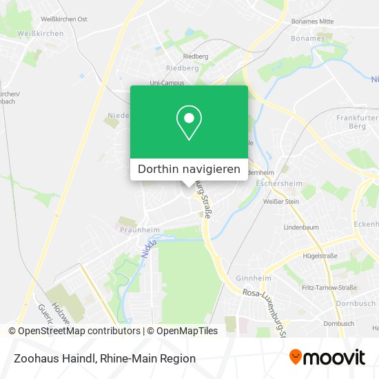 Zoohaus Haindl Karte