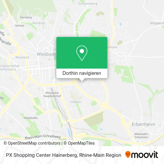 PX Shopping Center Hainerberg Karte