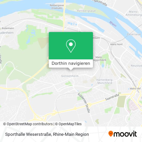 Sporthalle Weserstraße Karte