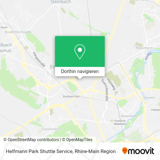 Helfmann Park Shuttle Service Karte