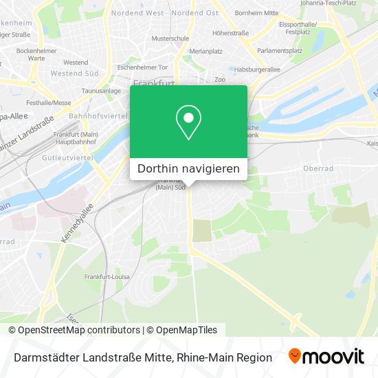 Darmstädter Landstraße Mitte Karte