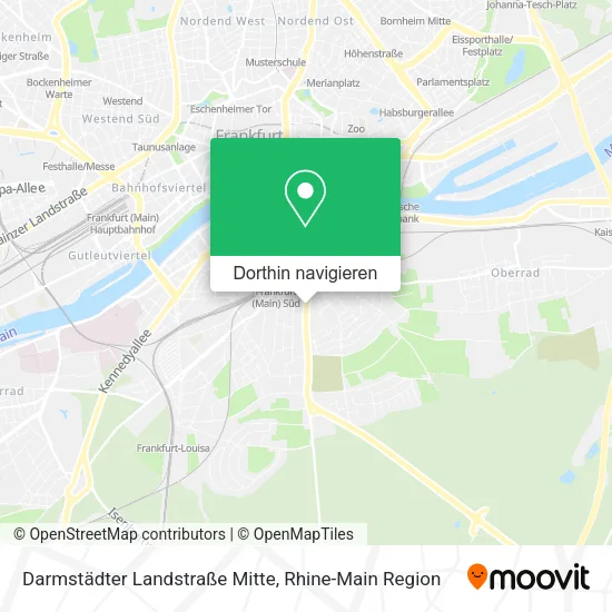 Darmstädter Landstraße Mitte Karte