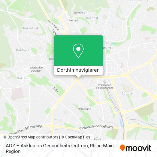 AGZ – Asklepios Gesundheitszentrum Karte