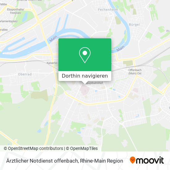Ärztlicher Notdienst offenbach Karte