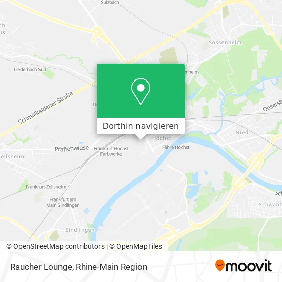 Raucher Lounge Karte