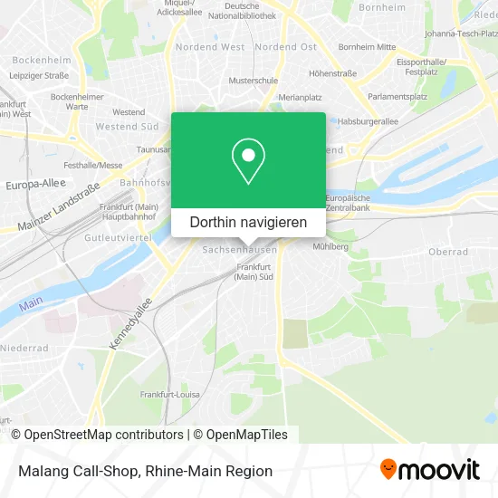 Malang Call-Shop Karte