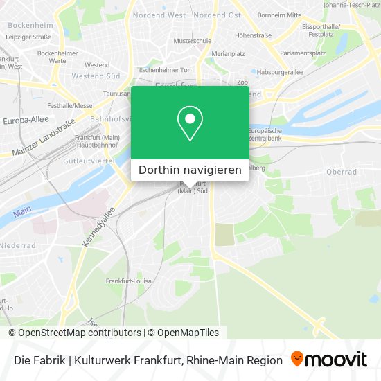 Die Fabrik | Kulturwerk Frankfurt Karte