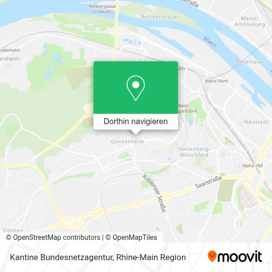 Kantine Bundesnetzagentur Karte