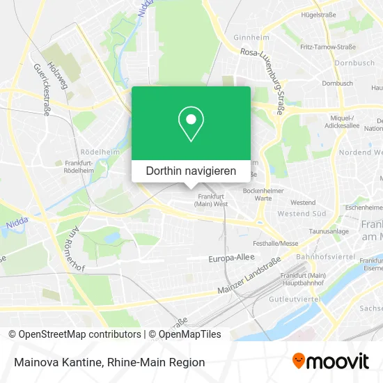 Mainova Kantine Karte