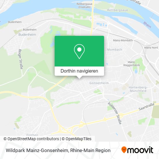 Wildpark Mainz-Gonsenheim Karte