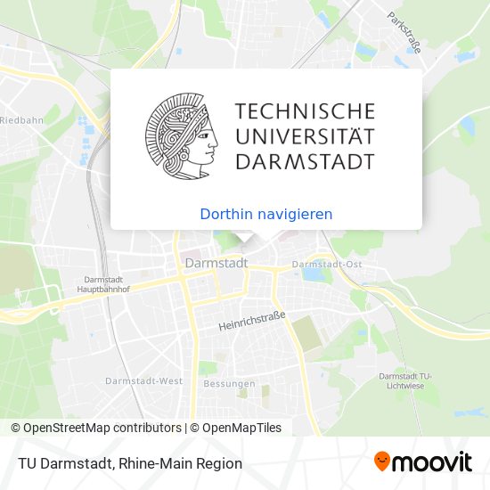 TU Darmstadt Karte