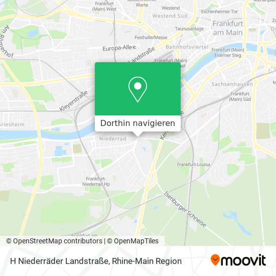 H Niederräder Landstraße Karte