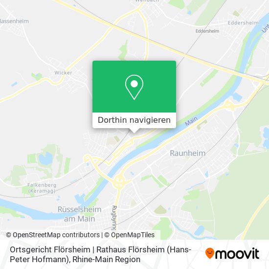 Ortsgericht Flörsheim | Rathaus Flörsheim (Hans-Peter Hofmann) Karte