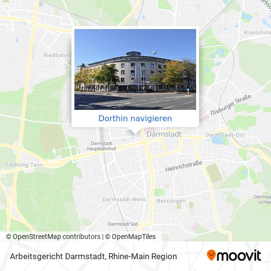 Arbeitsgericht Darmstadt Karte