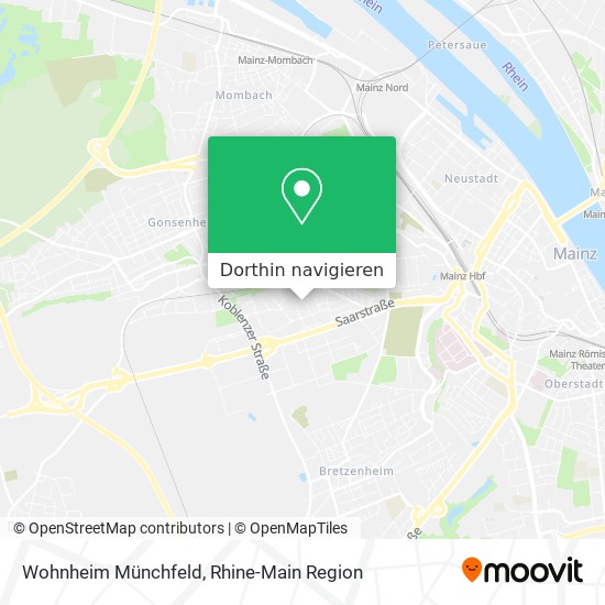 Wohnheim Münchfeld Karte