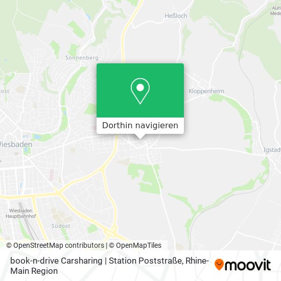 book-n-drive Carsharing | Station Poststraße Karte