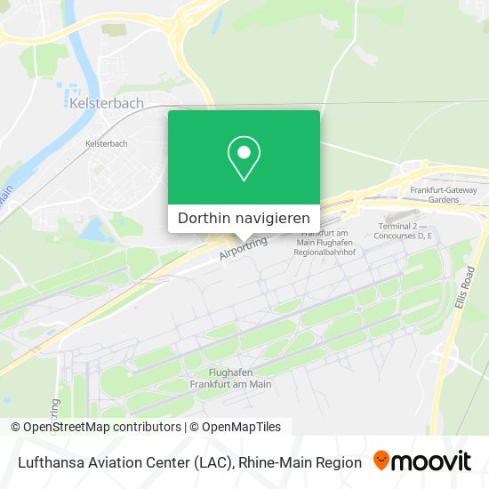 Lufthansa Aviation Center (LAC) Karte