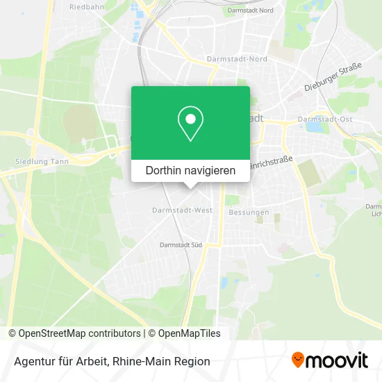 Agentur für Arbeit Karte