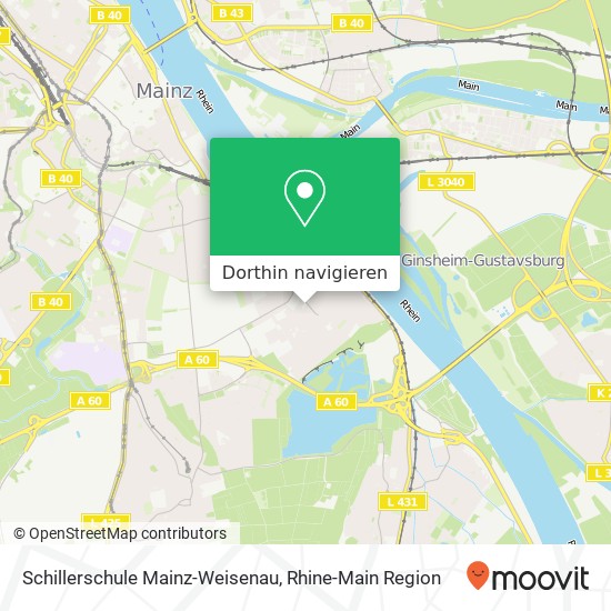 Schillerschule Mainz-Weisenau Karte