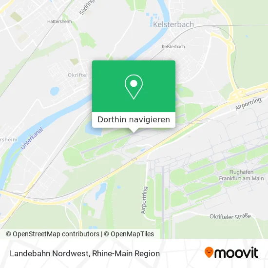 Landebahn Nordwest Karte