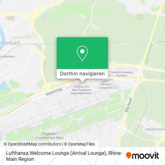 Lufthansa Welcome Lounge (Arrival Lounge) Karte