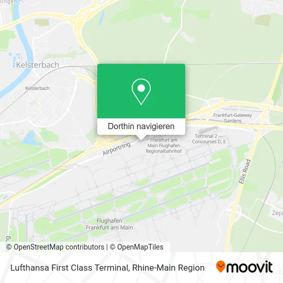 Lufthansa First Class Terminal Karte