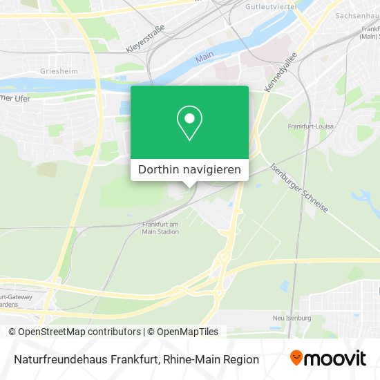 Naturfreundehaus Frankfurt Karte