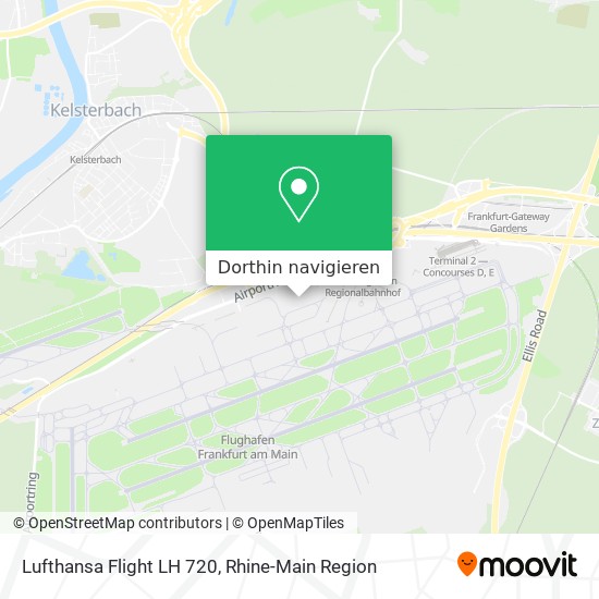 Lufthansa Flight LH 720 Karte