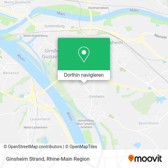 Ginsheim Strand Karte