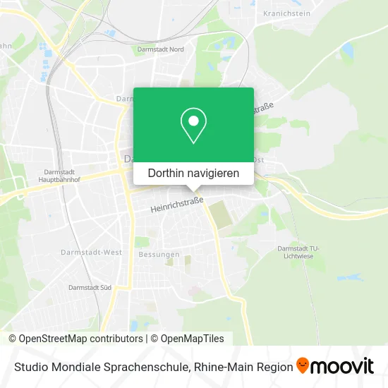 Studio Mondiale Sprachenschule Karte